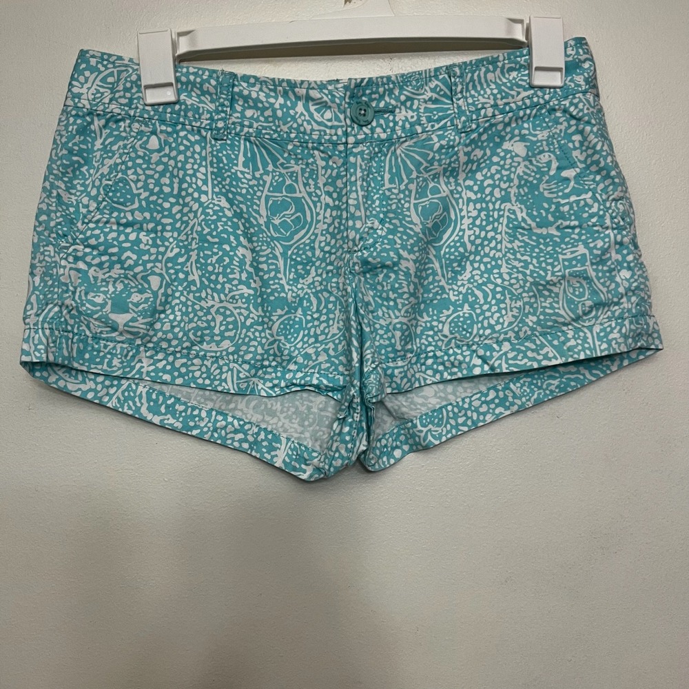Lilly Pulitzer Walsh Shorts Sz 8 Blue
White Print Style 33092 Summer
Resortwear